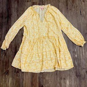 Show me your MUMU birdie mini dress in desert snake